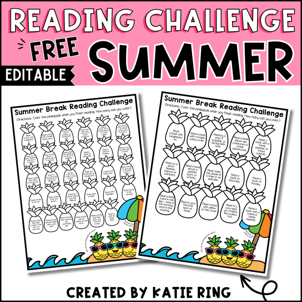Free Summer reading challenge for kids - a great way to encourage reading over the summer break